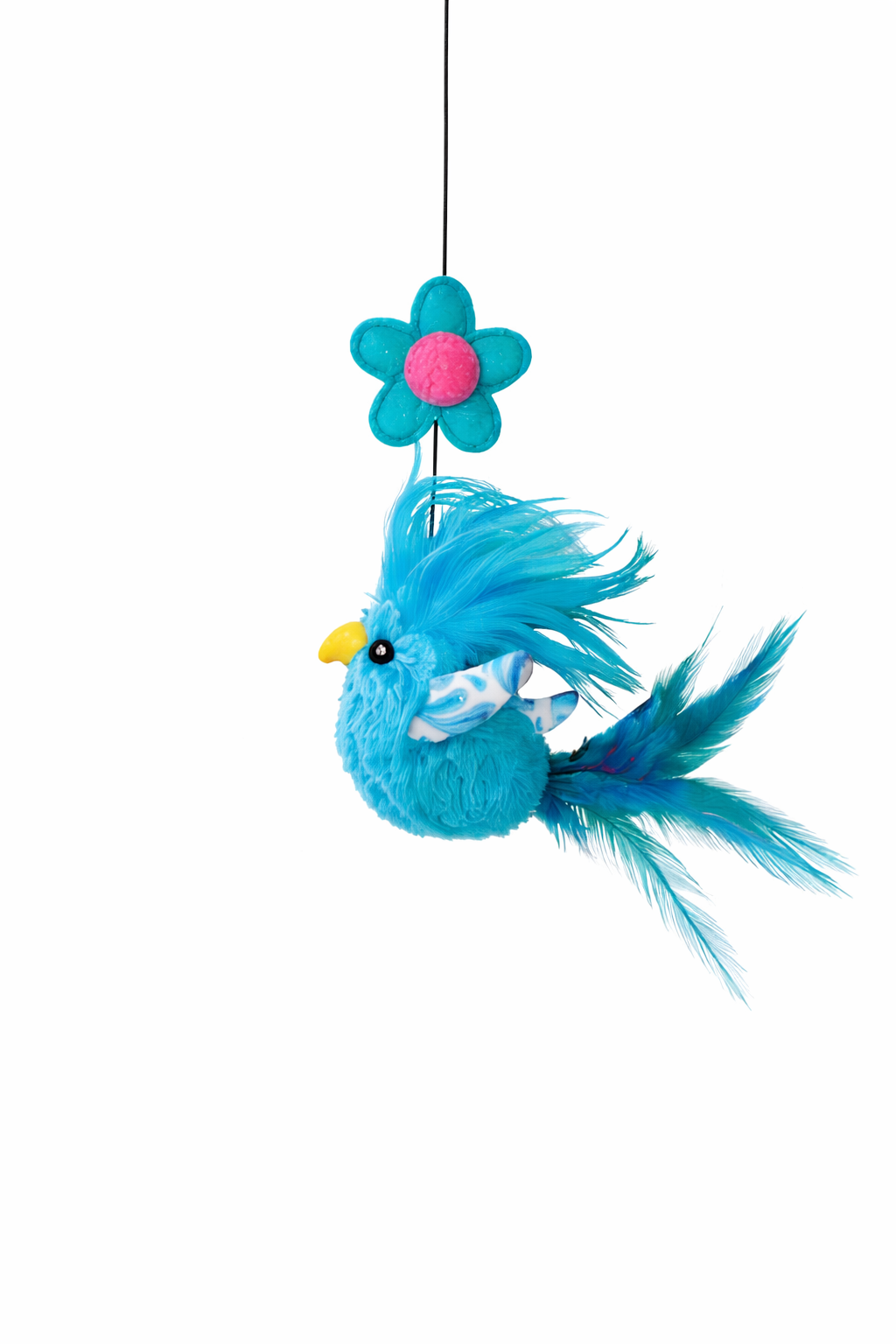 KONG Window Teaser Cat Toy – Interactive Feather Toy (33 × 8 cm)