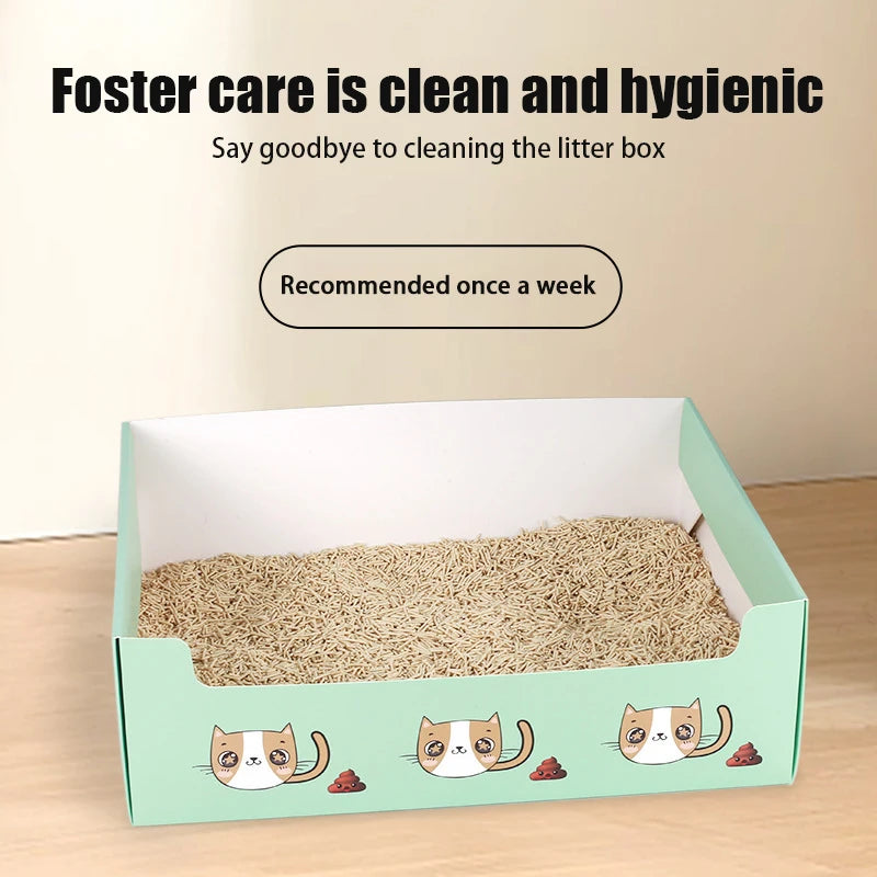 Cat Litter Box - Foldable Disposable