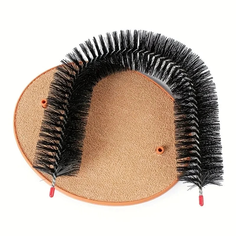 Self-Grooming Cat Arch with Scratching Base