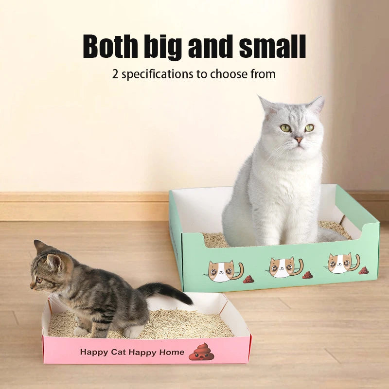 Cat Litter Box - Foldable Disposable