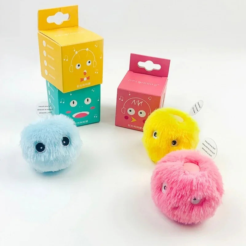 Interactive Plush Sound Ball for Cats – Motion-Activated