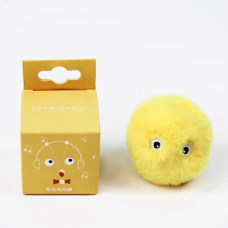 Interactive Plush Sound Ball for Cats – Motion-Activated