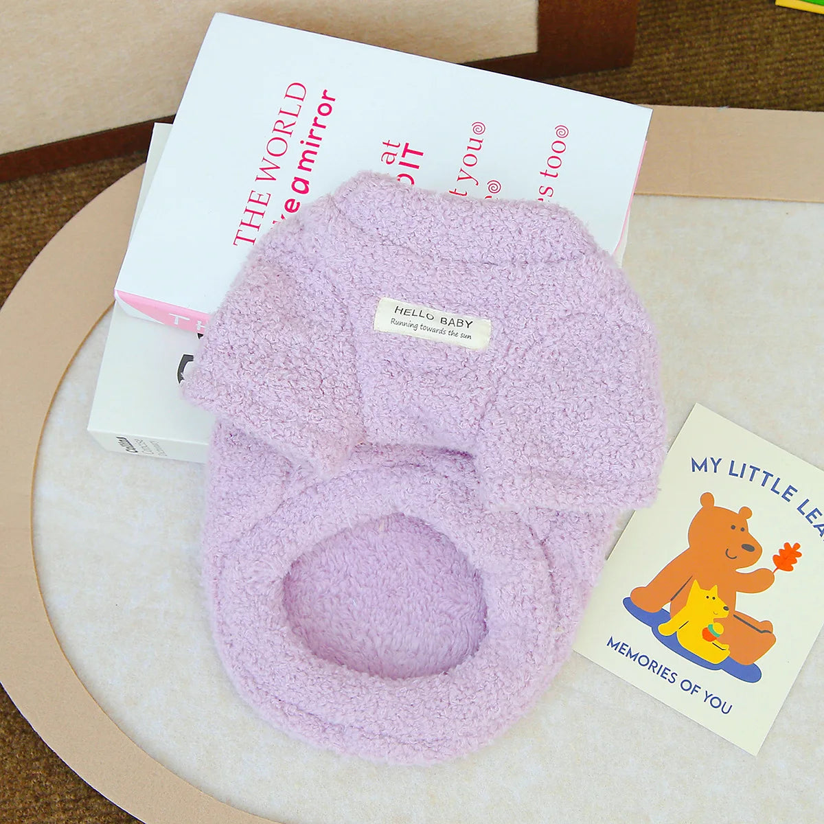 Soft Fleece Dog Jumper with D-Ring