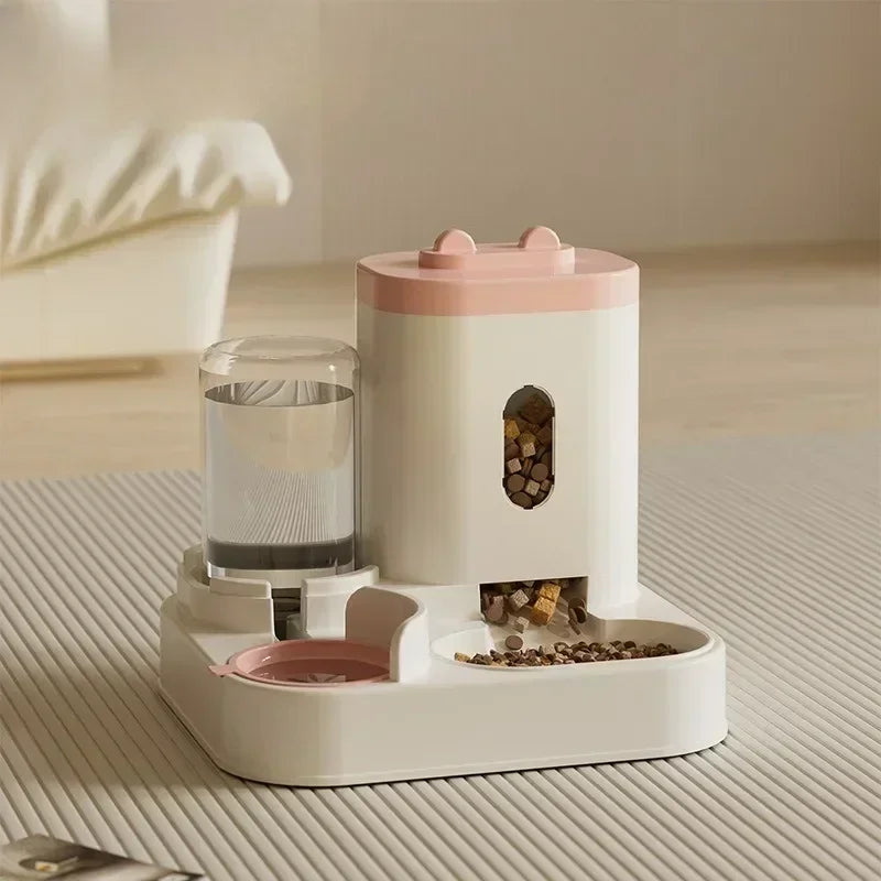 Automatic Feeder With Water Dispenser
