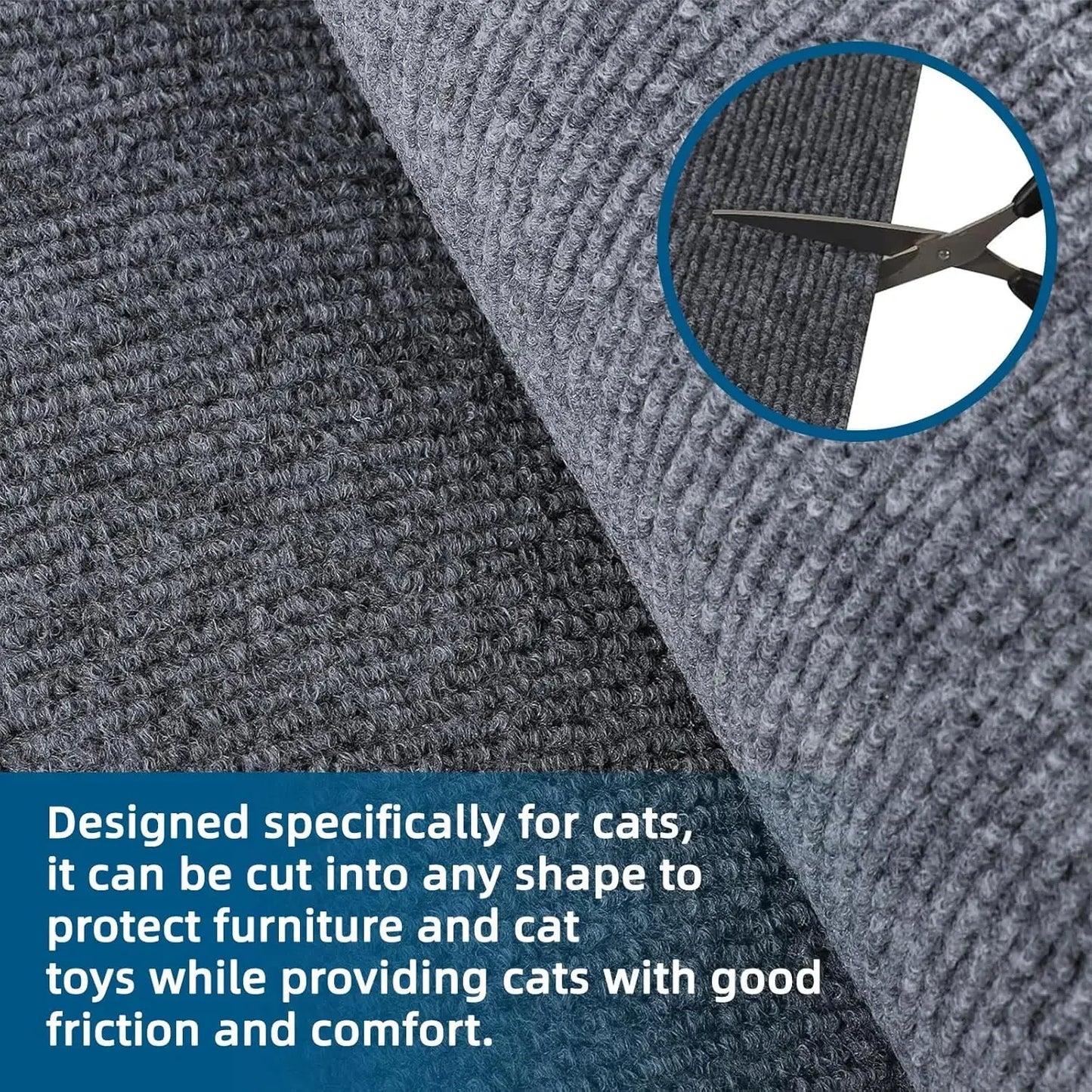 Customisable Cat Scratch Mat – Furniture Protector (Multiple Colours & Sizes)