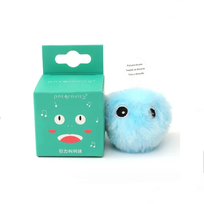 Interactive Plush Sound Ball for Cats – Motion-Activated