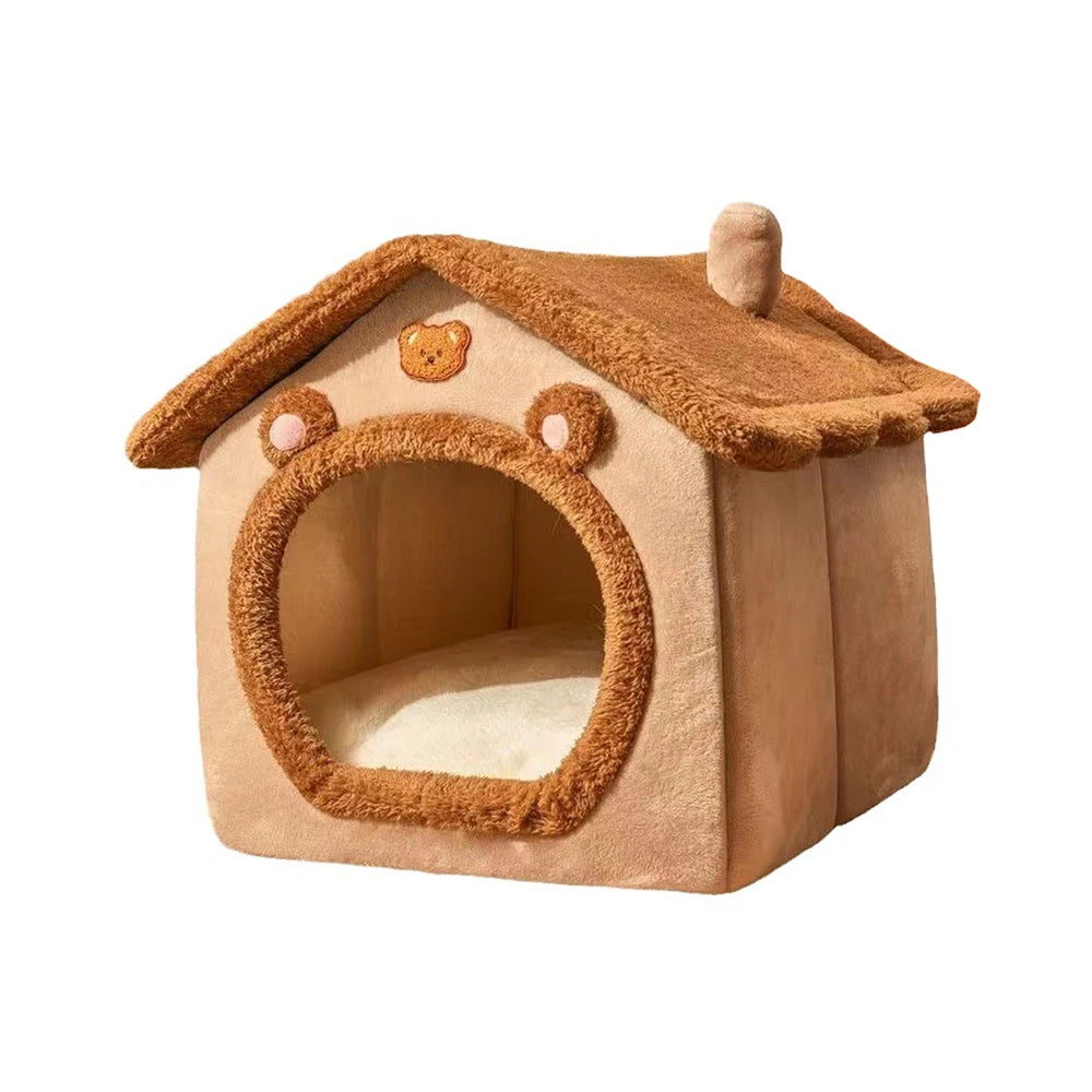 Cosy Cat House – Soft Plush Indoor Bed in 3 Sizes