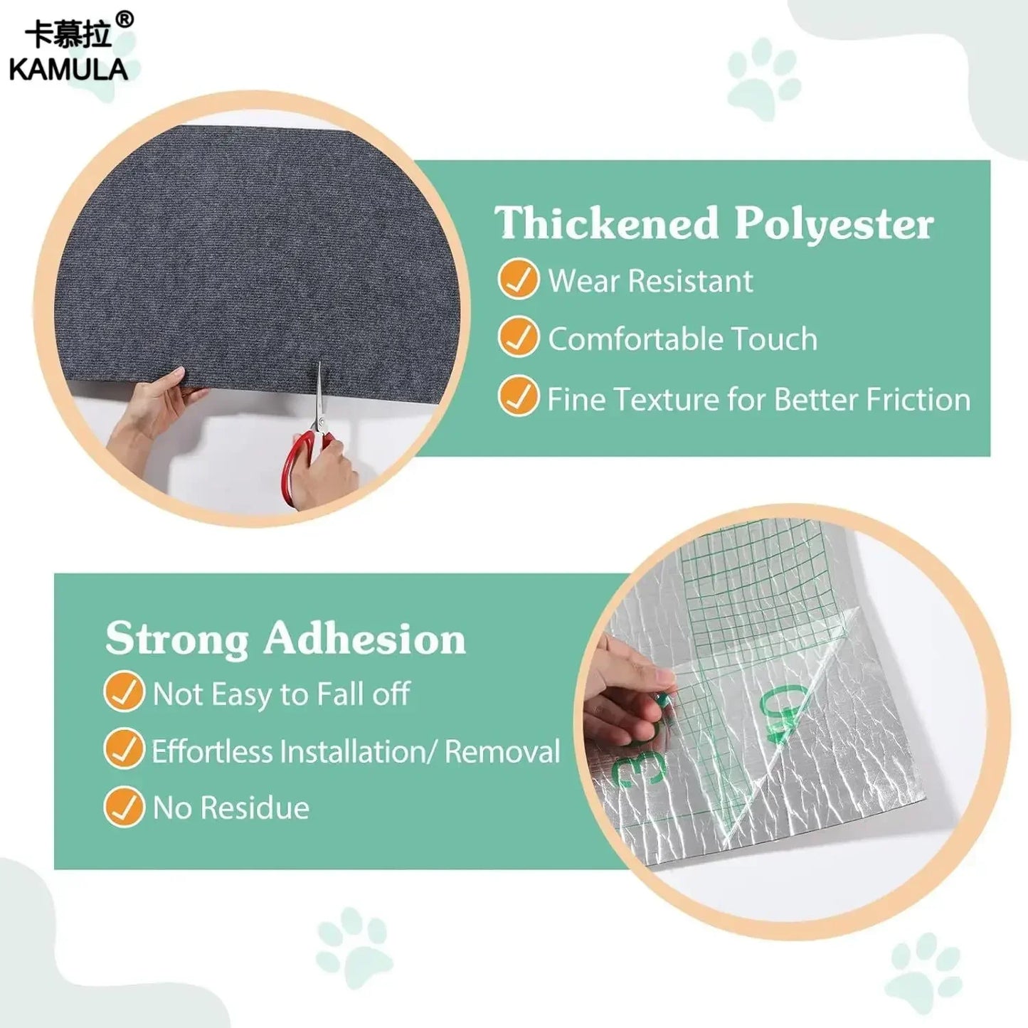 Customisable Cat Scratch Mat – Furniture Protector (Multiple Colours & Sizes)