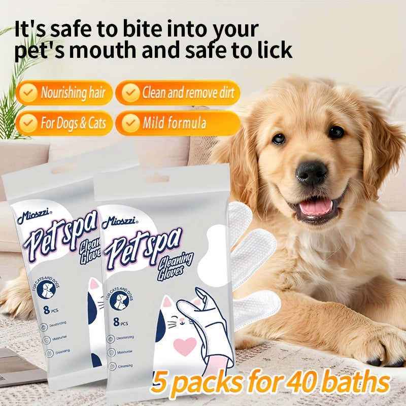 Mioszzi Pet Spa Cleaning Gloves