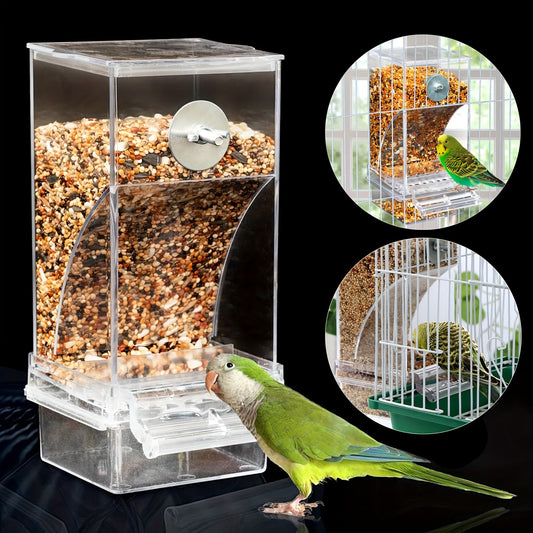 Clear Acrylic Bird Feeder for Small and Medium Birds