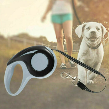 5M Retractable Dog Leash – Tangle-Free with Locking Brake System