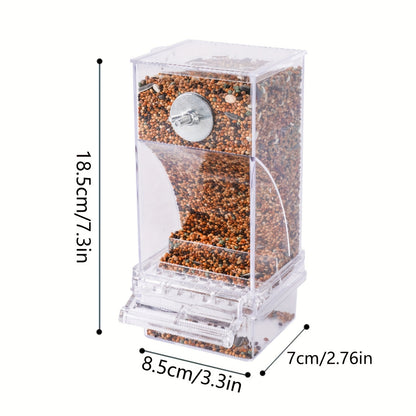 Clear Acrylic Bird Feeder for Small and Medium Birds