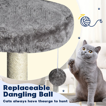 Multi-Level Cat Tree Tower with Hammock & Hideaway