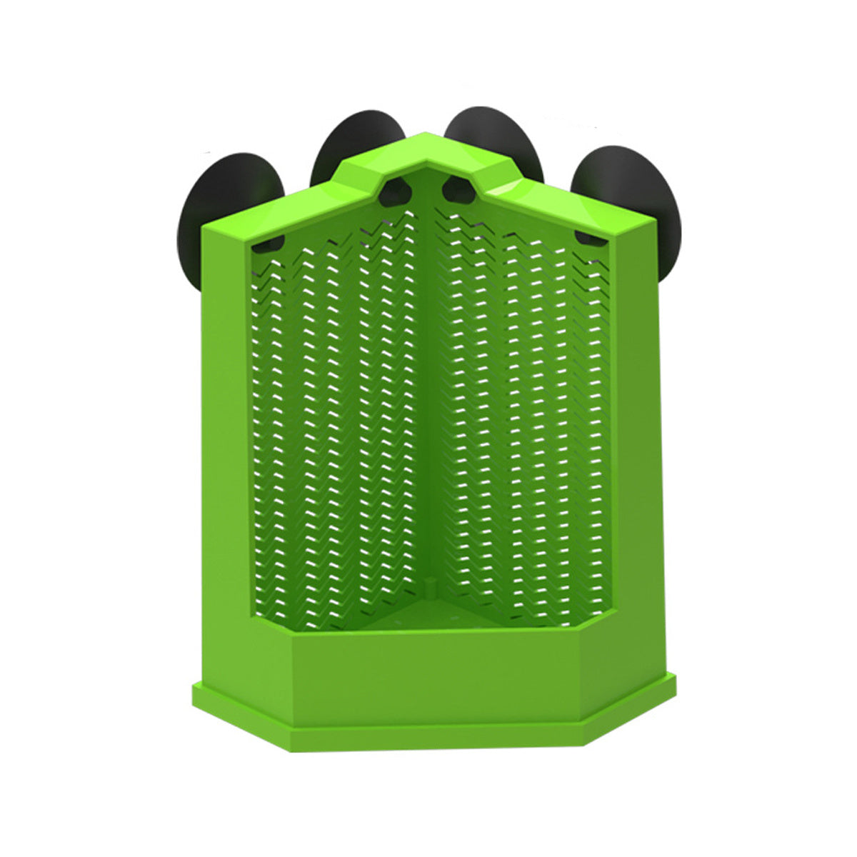 Green Reptile Feeding Station with Anti-Escape Design