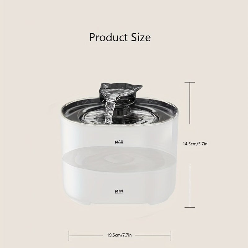 2.2L Cat Water Fountain with Filters – Quiet Circulating Hydration System