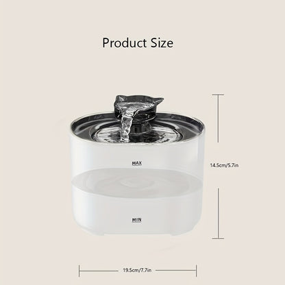 2.2L Cat Water Fountain with Filters – Quiet Circulating Hydration System