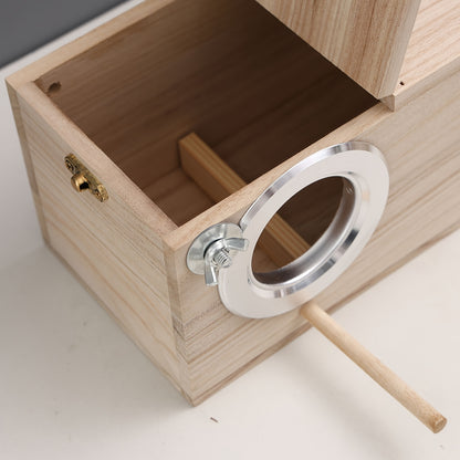 Natural Wooden Bird Nesting Box