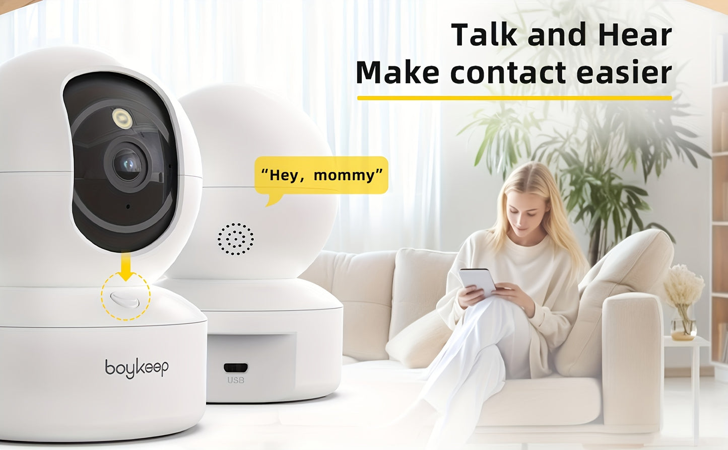 oykeep Smart Pet Camera – 3MP Ultra HD
