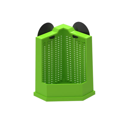 Green Reptile Feeding Station with Anti-Escape Design