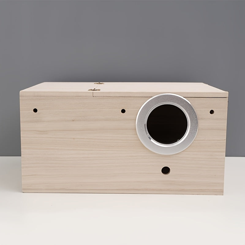 Natural Wooden Bird Nesting Box