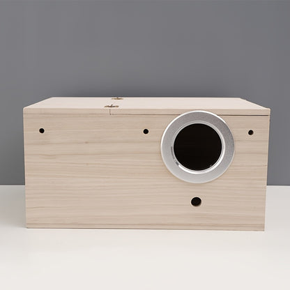 Natural Wooden Bird Nesting Box