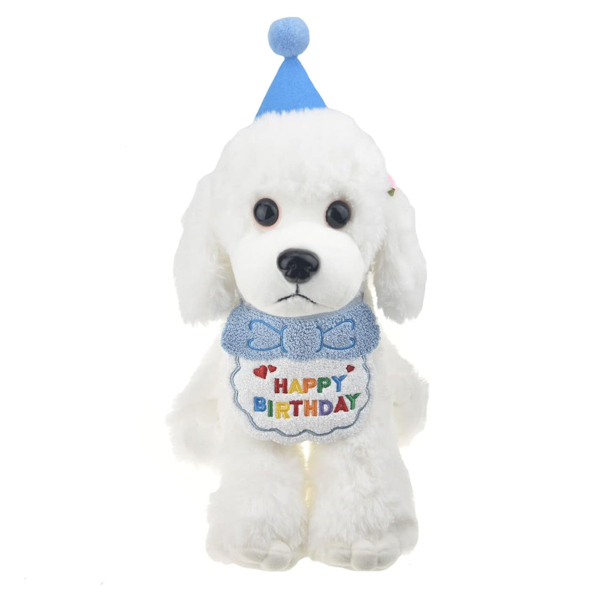 Cat Birthday Outfit – Party Hat & “Happy Birthday” Bib Set