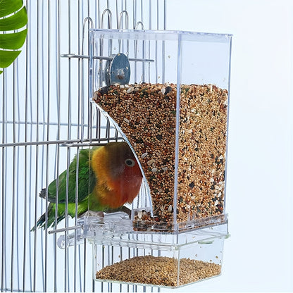 Clear Acrylic Bird Feeder for Small and Medium Birds