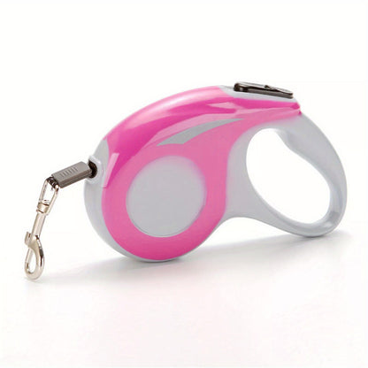 5M Retractable Dog Leash – Tangle-Free with Locking Brake System