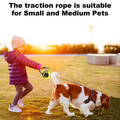 5M Retractable Dog Leash with Anti-Slip Handle – For Small & Medium Pets
