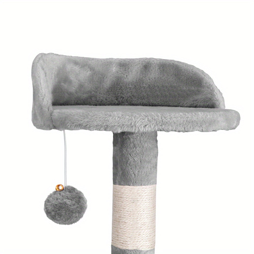 Multi-Level Cat Tree Tower with Scratching Posts & Hideaway