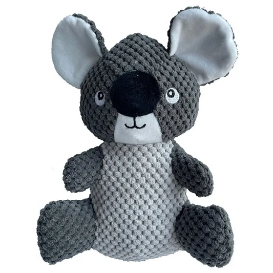 Paw Play Koala Plush Dog Toy with Squeaker (30cm)