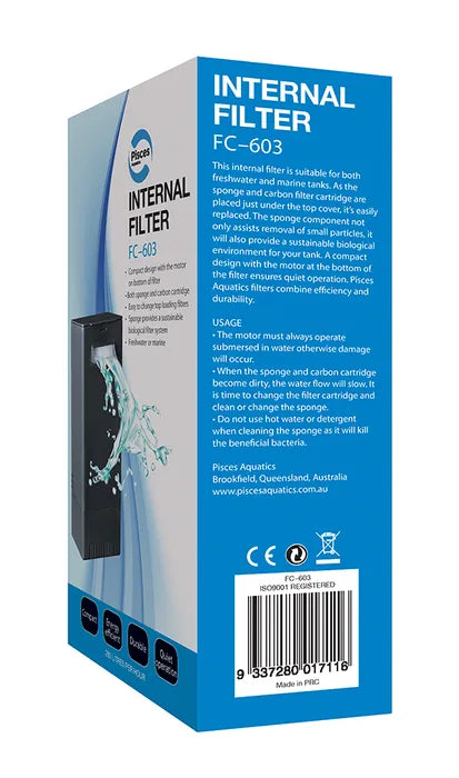 Internal Hang-On Filter FC603 (230L/h)