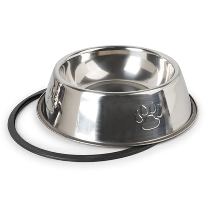 Stainless Steel Anti-Slip Pet Feeding Bowl – 6 Sizes