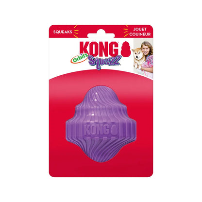 KONG Squeezz Orbitz Dog Toy – Interactive Bounce & Squeak (M/L)