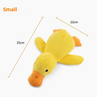Plush Duck Dog Toy with Quack Sound – Soft Squeaky Playmate