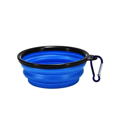 Collapsible Travel Pet Bowl with Clip – Portable Food & Water Dish