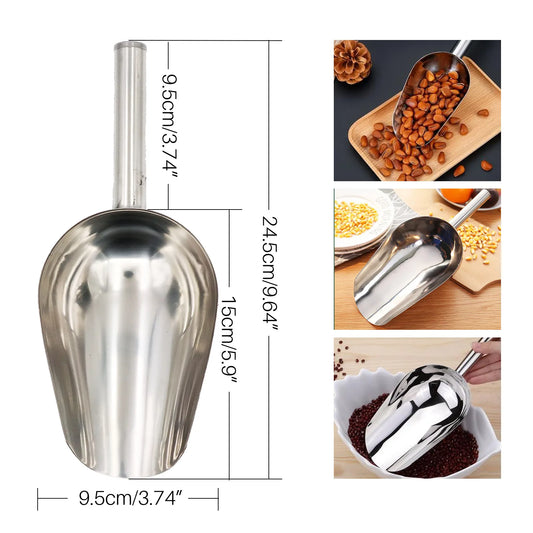 Stainless Steel Food Scoop – 25cm