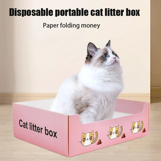Cat Litter Box - Foldable Disposable