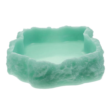Natural Look Reptile Feeding Dish – Multi-Size Food & Water Bowl