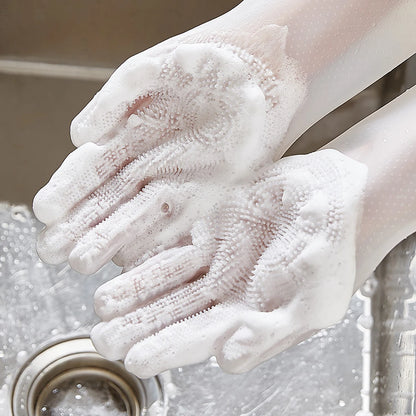 Silicone Pet Grooming Gloves – Scrubbing & Bathing Gloves
