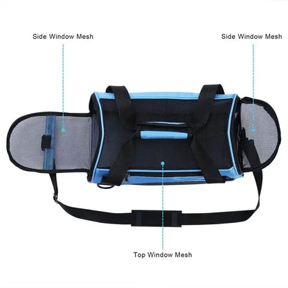 Ventilated Travel Pet Carrier Bag