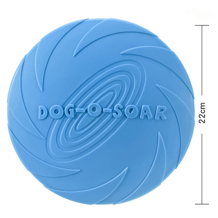 Dog-O-Soar Flying Disc – 22cm Soft Rubber Dog Frisbee