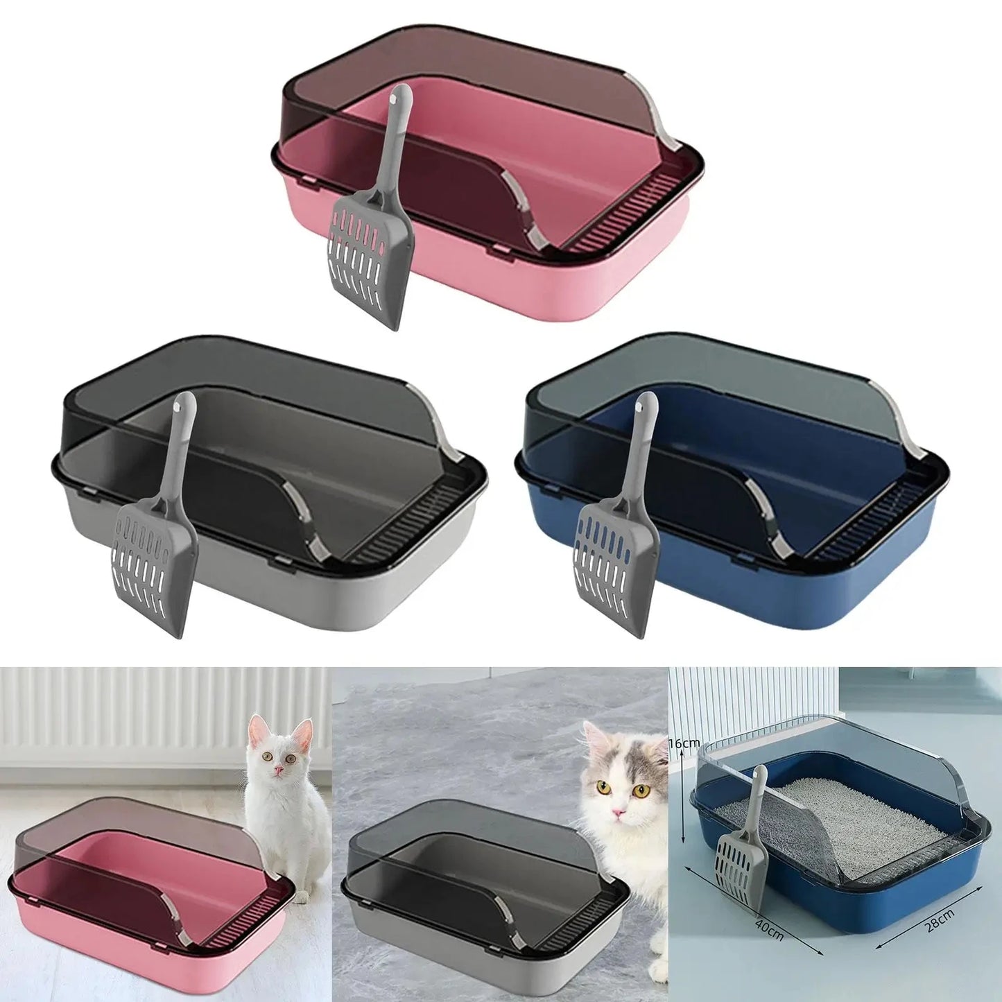 Large Capacity Cat Litter Box