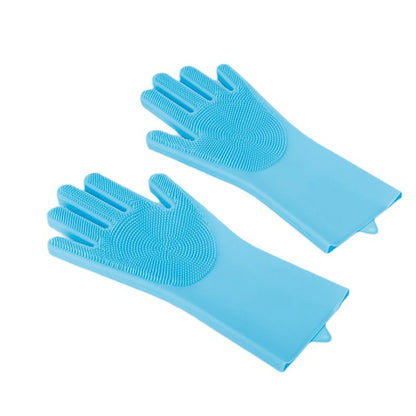 Silicone Pet Grooming Gloves – Scrubbing & Bathing Gloves