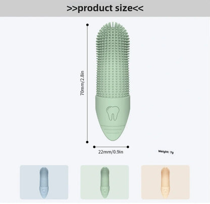 360° Silicone Finger Toothbrush for Dogs – Gentle & Effective Dental Care