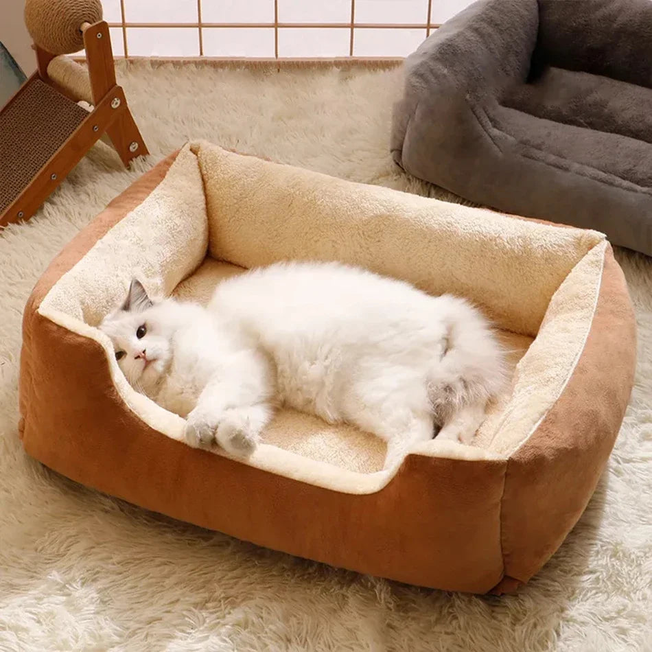 Ultra-Plush Cat Sofa Bed – Multiple Sizes & Colours