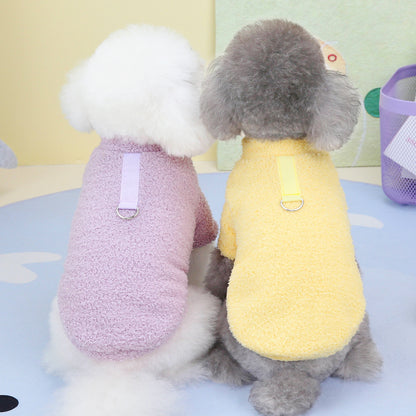 Soft Fleece Dog Jumper with D-Ring