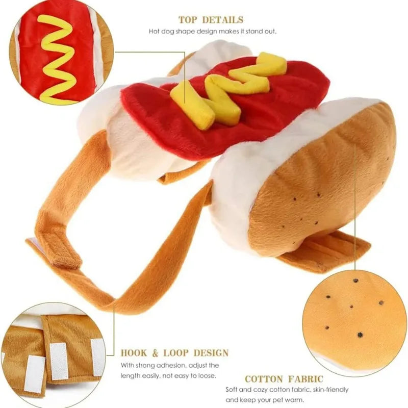 Dog Hot Dog Costume – Funny Pet Outfit