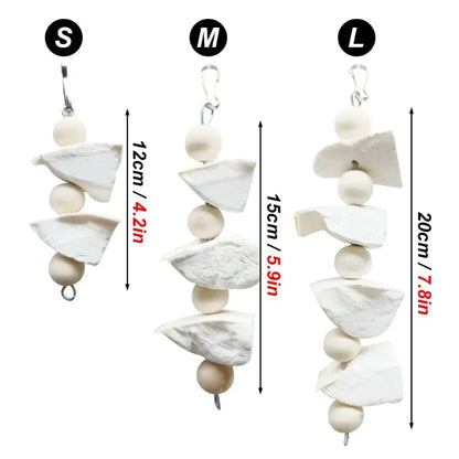 Natural Calcium Chew Toy for Birds