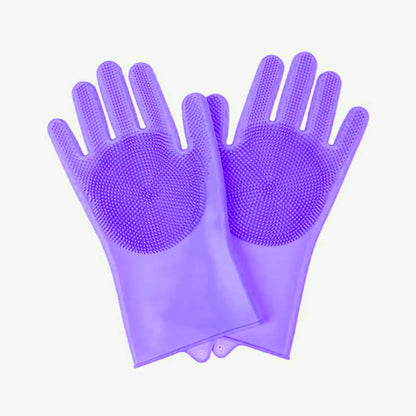 Silicone Pet Grooming Gloves – Scrubbing & Bathing Gloves